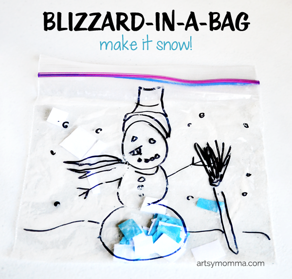 How to make your own Blizzard in a Bag! Preschool Activity