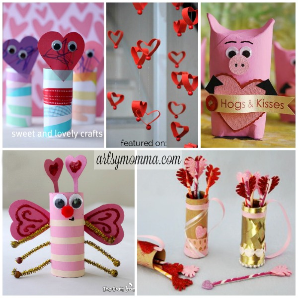 24 Super Sweet Cardboard Tube Valentine's Day Crafts
