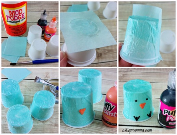 How to make Baby Bluebirds from empty K Cups
