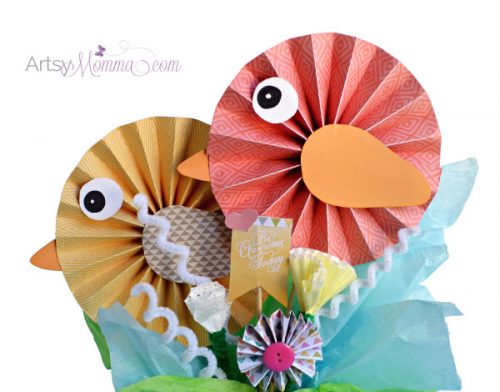 Paper Bird Bouquet | DIY Spring Decoration - Artsy Momma
