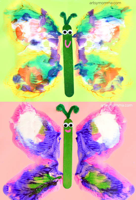 Colorful Butterfly Art Painting - Learning About Symmetry