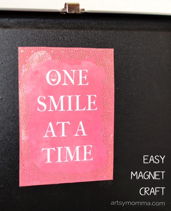 Easy-to-make Magnet Saying Craft