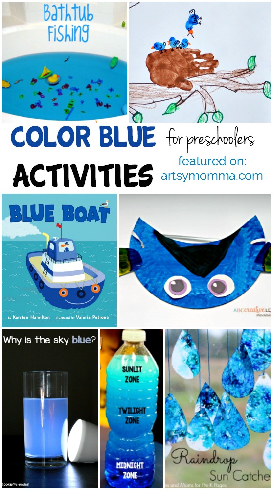Color Blue Learning Activities and Craft Ideas for Preschoolers