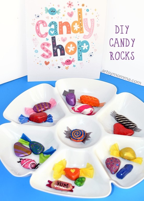 DIY Candy Rocks for a Pretend Candy Shop