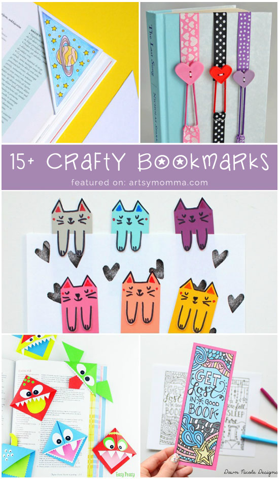 DIY Bookmarks for Kids to Print, Make, Color & More!