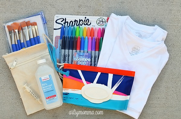 Labor Day Family Activity: Head outdoors to create DIY Sharpie T-shirt Designs - End of Summer Keepsake Craft