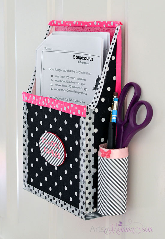 Magnetic Hanging Paper Organizer for Homework