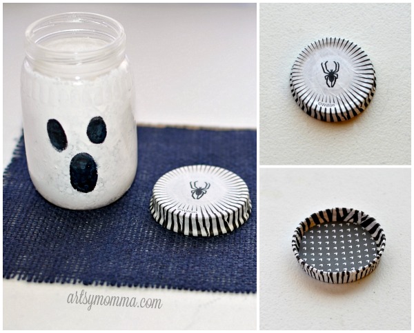 Recycled Baby Food Jar Ghost Craft
