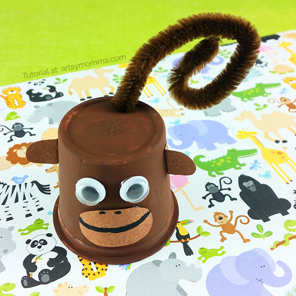 Silly K Cup Monkey Craft and Book Suggestions