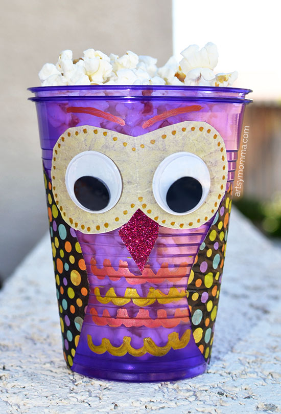 This DIY Owl Snack Cup is sure to be a hoot!