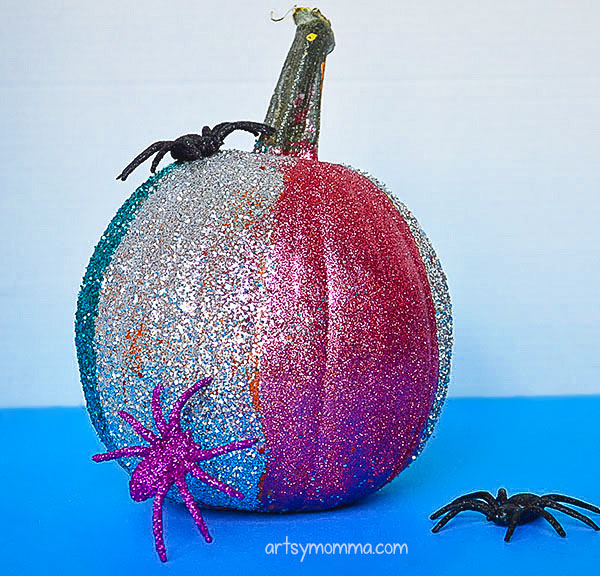 Creative Pumpkin Decorating Ideas: Sparkly Glitter Pumpkins