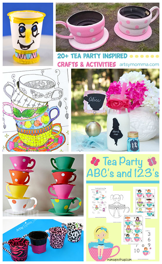 20+ Tea Party Crafts + Chimpanzees for Tea Review