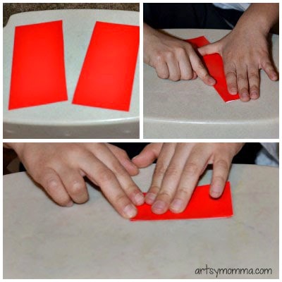 Valentine's Day Origami Bookmark Instructions