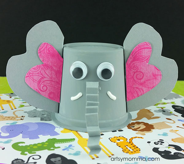 Easy-to-make K Cup Elephant Craft