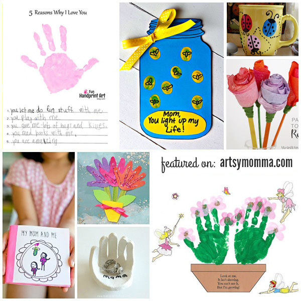 Mother’s Day Crafts: Kid-made flower, cards, handprint crafts, & more!