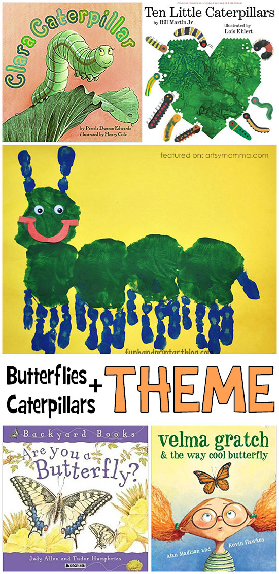 Caterpillar & Butterfly Theme: Book Suggestions & Activities