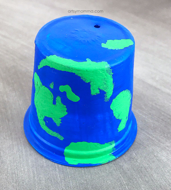 Recycled K Cup Earth Craft for Earth Day