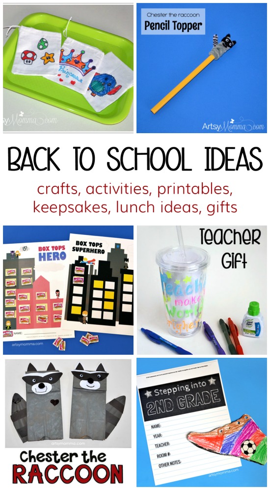 Back to School Resources: crafts, keepsakes, printables, lunch ideas & more!
