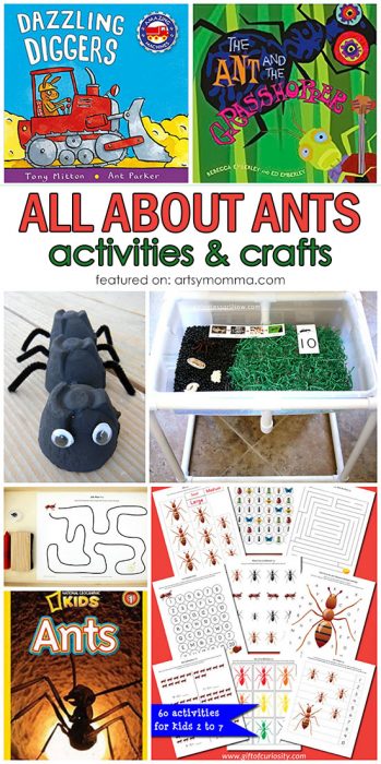 Ant Theme: Books Featuring Ants + Crafts and Activities - Artsy Momma