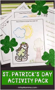 Free Printable St. Patrick's Day Activity Pack: Word Search, Drawing Prompts