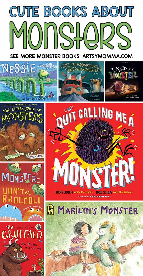 Kids Monster Book List + Craft And Activity Suggestions