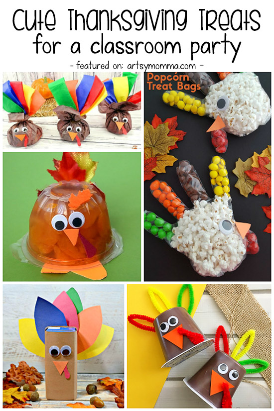 Crafty Classroom Treats For A Thanksgiving Party