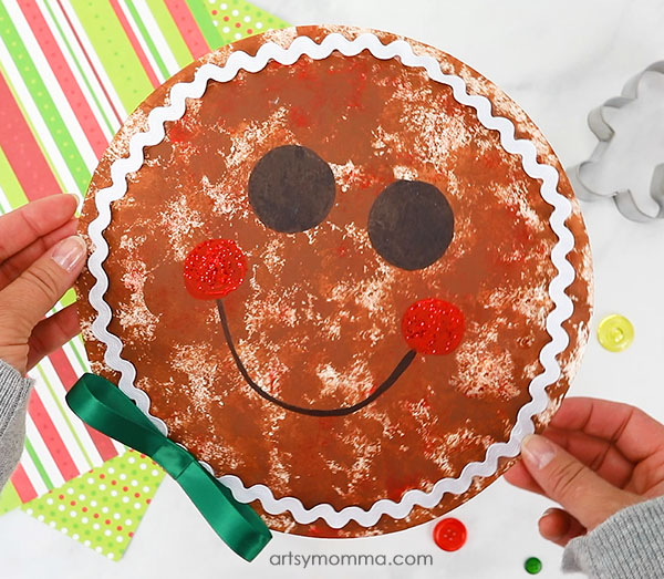 Paper Plate Gingerbread Man Craft For Christmas