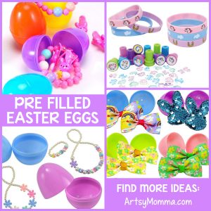 Pre Filled Plastic Easter Eggs with Accessories