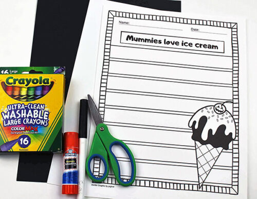 Printable Mummy Craft and Writing Activity - Artsy Momma