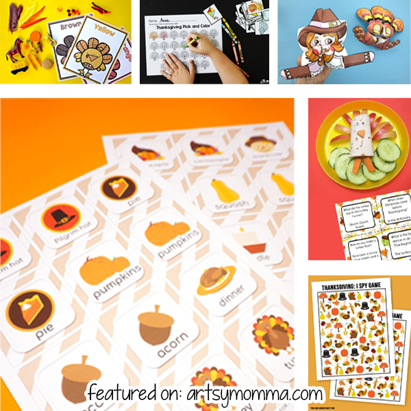 Printable Activities for Thanksgiving Fun