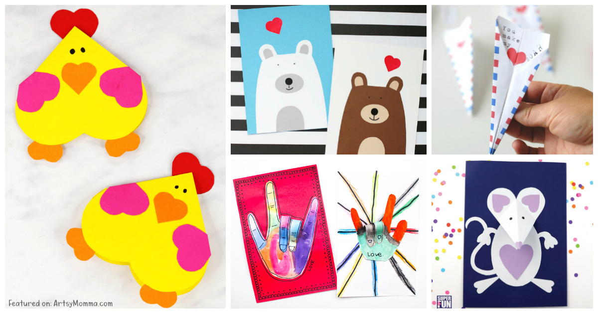 Paper Animals & Cards for Valentine's Day