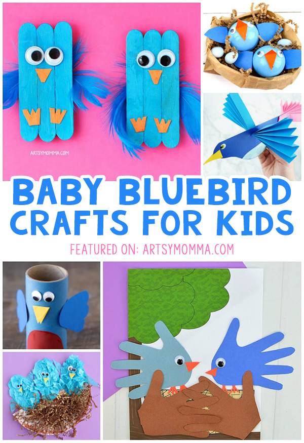 Cheerful Blue Bird Crafts for Kids