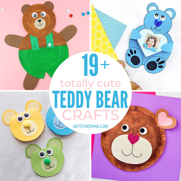 19+ Cute Teddy Bear Crafts Your Kids Will Love