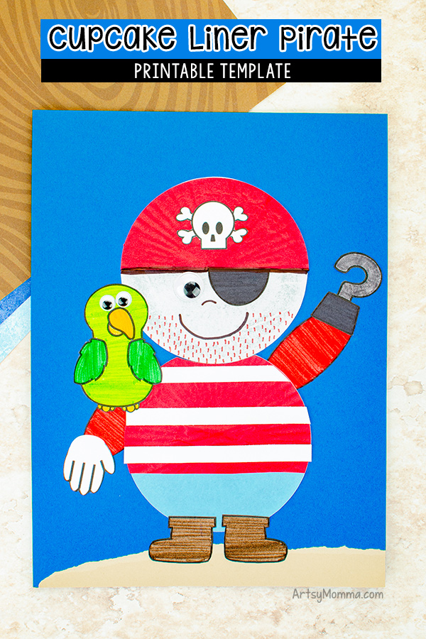Pirate Craft made from cupcake liners