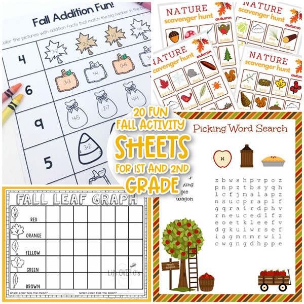 Back To School Activity Kit Kids Autumn Games School Printable