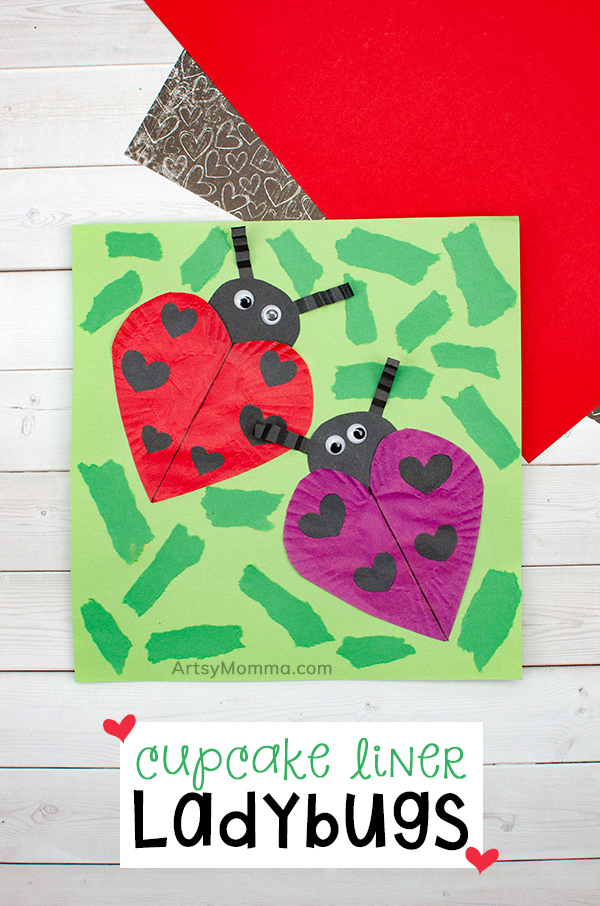 Heart Ladybug Paper Craft Idea