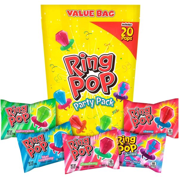 Party Pack of individually wrapped Ring Pops